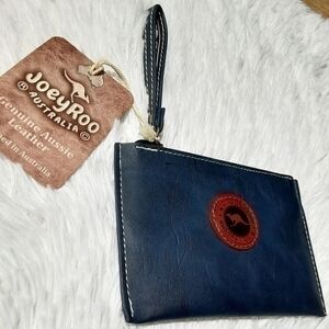 JOEY ROO LEATHER I.D./ESSENTIALS WRISTLET WALLET
